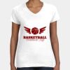 Women's Fine Jersey V-Neck Tee Thumbnail