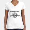 Women's Fine Jersey V-Neck Tee Thumbnail