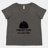 Women's Curvy Collection Fine Jersey V-Neck Tee Thumbnail