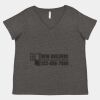 Women's Curvy Collection Fine Jersey V-Neck Tee Thumbnail