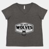 Women's Curvy Collection Fine Jersey V-Neck Tee Thumbnail