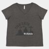 Women's Curvy Collection Fine Jersey V-Neck Tee Thumbnail