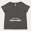 Women's Curvy Collection Fine Jersey V-Neck Tee Thumbnail