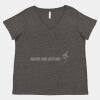 Women's Curvy Collection Fine Jersey V-Neck Tee Thumbnail