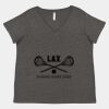 Women's Curvy Collection Fine Jersey V-Neck Tee Thumbnail