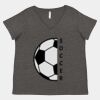 Women's Curvy Collection Fine Jersey V-Neck Tee Thumbnail
