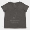 Women's Curvy Collection Fine Jersey V-Neck Tee Thumbnail