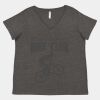 Women's Curvy Collection Fine Jersey V-Neck Tee Thumbnail
