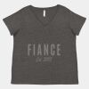 Women's Curvy Collection Fine Jersey V-Neck Tee Thumbnail