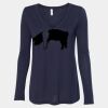 Women's Flowy Long Sleeve V-Neck Tee Thumbnail