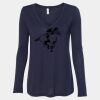 Women's Flowy Long Sleeve V-Neck Tee Thumbnail