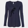 Women's Flowy Long Sleeve V-Neck Tee Thumbnail
