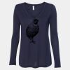 Women's Flowy Long Sleeve V-Neck Tee Thumbnail