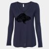 Women's Flowy Long Sleeve V-Neck Tee Thumbnail