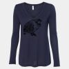 Women's Flowy Long Sleeve V-Neck Tee Thumbnail