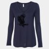 Women's Flowy Long Sleeve V-Neck Tee Thumbnail