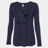Women's Flowy Long Sleeve V-Neck Tee Thumbnail