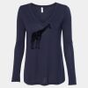 Women's Flowy Long Sleeve V-Neck Tee Thumbnail