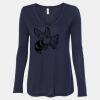 Women's Flowy Long Sleeve V-Neck Tee Thumbnail