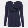 Women's Flowy Long Sleeve V-Neck Tee Thumbnail