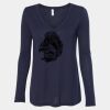 Women's Flowy Long Sleeve V-Neck Tee Thumbnail
