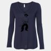 Women's Flowy Long Sleeve V-Neck Tee Thumbnail