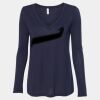 Women's Flowy Long Sleeve V-Neck Tee Thumbnail