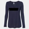 Women's Flowy Long Sleeve V-Neck Tee Thumbnail