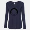 Women's Flowy Long Sleeve V-Neck Tee Thumbnail