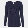 Women's Flowy Long Sleeve V-Neck Tee Thumbnail