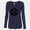 Women's Flowy Long Sleeve V-Neck Tee Thumbnail