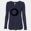 Women's Flowy Long Sleeve V-Neck Tee Thumbnail