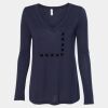Women's Flowy Long Sleeve V-Neck Tee Thumbnail