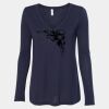 Women's Flowy Long Sleeve V-Neck Tee Thumbnail