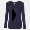Women's Flowy Long Sleeve V-Neck Tee Thumbnail