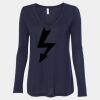 Women's Flowy Long Sleeve V-Neck Tee Thumbnail