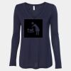 Women's Flowy Long Sleeve V-Neck Tee Thumbnail