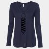 Women's Flowy Long Sleeve V-Neck Tee Thumbnail