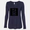Women's Flowy Long Sleeve V-Neck Tee Thumbnail