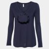 Women's Flowy Long Sleeve V-Neck Tee Thumbnail