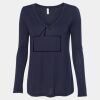 Women's Flowy Long Sleeve V-Neck Tee Thumbnail