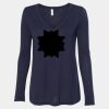 Women's Flowy Long Sleeve V-Neck Tee Thumbnail