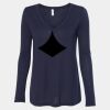 Women's Flowy Long Sleeve V-Neck Tee Thumbnail