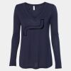 Women's Flowy Long Sleeve V-Neck Tee Thumbnail