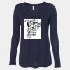 Women's Flowy Long Sleeve V-Neck Tee Thumbnail