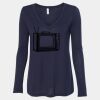 Women's Flowy Long Sleeve V-Neck Tee Thumbnail