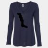 Women's Flowy Long Sleeve V-Neck Tee Thumbnail