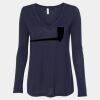 Women's Flowy Long Sleeve V-Neck Tee Thumbnail