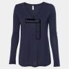 Women's Flowy Long Sleeve V-Neck Tee Thumbnail