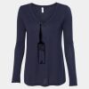 Women's Flowy Long Sleeve V-Neck Tee Thumbnail